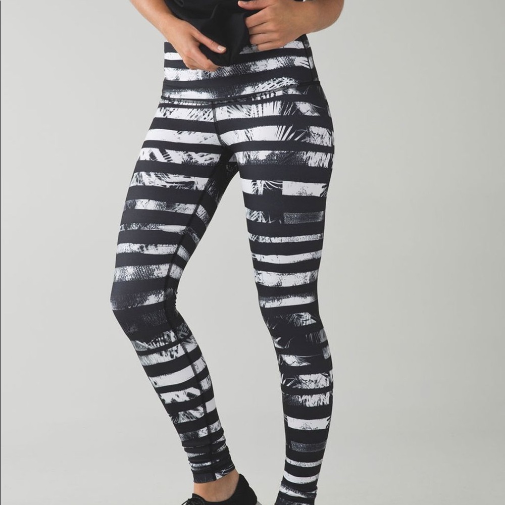 Lululemon “shady palm” high waisted leggings